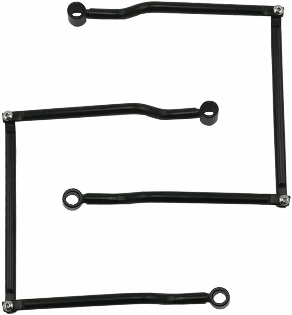 HANSWD Saddlebag Support Bars Brackets For SUZUKI YAMAHA KAWASAKI (Black)
