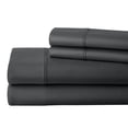 thumbnail image 1 of Real 1000 Thread Count RV Short King Size Sheets 100% Egyptian Cotton 4 PC Sheet Set, Luxurious Bedsheet Sets Soft Silky Sateen Weave Breathable, Fits Upto 28 Inch EXTRA DEEP POCKET - Elephant Grey, 1 of 7
