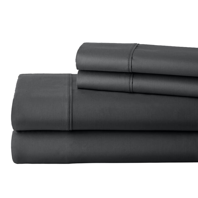 Real 1000 Thread Count RV Short King Size Sheets 100% Egyptian Cotton 4 PC Sheet Set, Luxurious Bedsheet Sets Soft Silky Sateen Weave Breathable, Fits Upto 28 Inch EXTRA DEEP POCKET - Elephant Grey