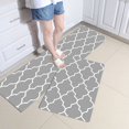 thumbnail image 4 of Vrorvz 2 Piece Kitchen Rug Set Cushioned Anti Fatigue Mats for Office and Home Non Slip Waterproof Floor Mats for Standing Desk and Kitchen Stain Resistant Long Lasting Material, 4 of 7