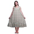 thumbnail image 1 of Bimba Menthe Pastel10 Feuilles Florales et Roses Imprimées Chemises de Nuit en Coton pour Femmes Robe Sans Manches Tenue de Nuit Robe Maxi X-Small, 1 of 6