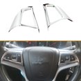 thumbnail image 4 of 2 packs for Chevrolet Cruze Sedan Hatchback 2009 - 2015  Car Chrome Steering Wheel Protective Cover Trim Sticker  Accessories, 4 of 7
