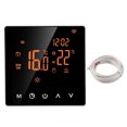 thumbnail image 2 of Temperature Controller, Thermostat High Accuracy Accurate Temperature  For Home For Bedroom For Living Room White Background Orange Button,White Background White Button,Orange, 2 of 8
