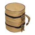 thumbnail image 1 of Fishing Round Fishing Reel Storage Bag Double Layer Fishing Tackle Bag Protective Case Pouch, 1 of 8