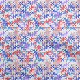 thumbnail image 1 of oneOone Silk Tabby Medium Blue Fabric Abstracts Sewing Material Print Fabric By The Yard 42 Inch Wide, 1 of 4