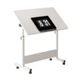 thumbnail image 1 of Alician Petit Bureau Debout à Hauteur Réglable, Bureau Debout Mobile avec Roulettes, Postes de Travail Informatiques Portatifs pour Bureau à Domicile pour s'Asseoir et Se Tenir Debout, 1 of 8