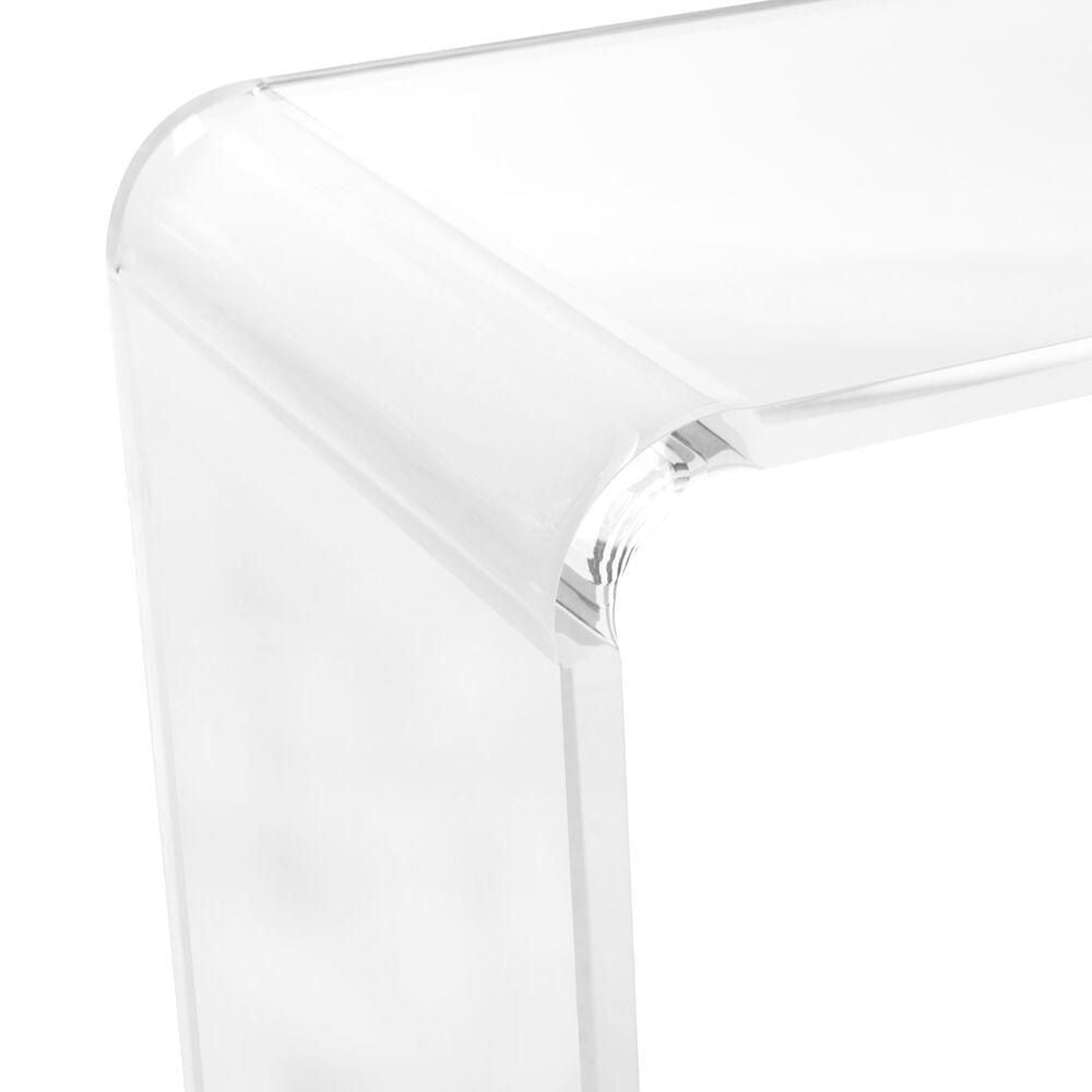 Table console acrylique 8 x 30 », table console transparente acrylique, table console acrylique, table console acrylique rectangulaire, pour salon, entrée, salle à manger, table canapé