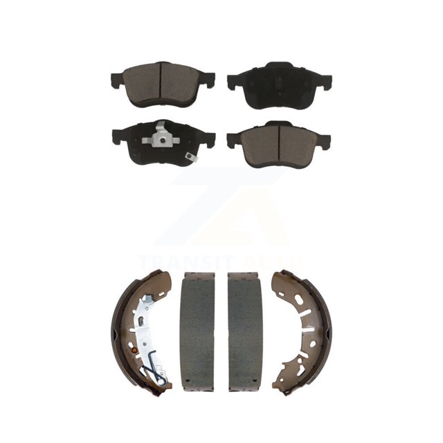 Transit Auto Front Rear Ceramic Brake Pads and Drum Shoes Kit for Car 2015-2021 Ram ProMaster City KCN-100766