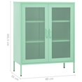 thumbnail image 4 of vidaXL Storage Cabinet Mint 80x35x101.5 cm Steel, 4 of 5