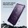 thumbnail image 4 of Dexnor for Samsung Galaxy A35 5G Case, [2 Front Frame] [Bulit-in Slide Camera Cover & Kickstand] Heavy Duty Military Grade Protection Shockproof Phone Case with Screen Protector, 6.6 inch Purple, 4 of 7