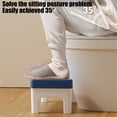 thumbnail image 4 of EGNMCR Bathroom Accessories,Bathroom Decor Toilet Stool Squatting Poop Stool Bathroom Potty Step Stool Toilet Assistance Steps Step Stool Fits All Toilets Detachable Stackable Chamber Pot Bench, 4 of 7