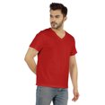 thumbnail image 3 of Inkmeso T-Shirt de Base à Col en V pour Homme, Manches Courtes, Uni, Coupe Régulière, en Coton, 3 of 7
