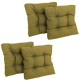 thumbnail image 1 of 19-inch Squared Spun Polyester Tufted Dining Chair Cushion (Set of Four), 1 of 1