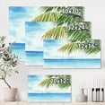 thumbnail image 4 of Designart Palm Beach Resort At Dawn III Canvas Wall Art, 4 of 4