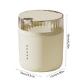 thumbnail image 3 of Fwttom Desktop Trash Can, Desktop Trash Can Living Room High Value Waste Basket Household One Button Press with Lid Large Capacity Office Plastic Plastic Trash Can, 3 of 6