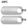 thumbnail image 2 of Btomtd 20PC/30PC/50PC Circular Thickened Gas Stove Oil Proof Pad Gas Stove Protection Sticker Kitchen Circular Stove Cover Tin Foil Ring Aluminum Foil Stove, A, 2 of 5