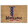 thumbnail image 2 of 4th of July Door Mat Outdoor,Independence Day Welcome Doormat, 4th of July Coir Doormat with Non Slip Backing ,Patriotic Mat Star Front Porch Rugs For Home Entrance 4th of July Decoration,(15*24"), 2 of 2