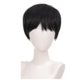 thumbnail image 4 of RYGRZJ Cosplay Perruque pour Hommes, Cheveux Courts, Perruque Cosplay Hommes Femmes Cheveux Courts Lisses Offre, 4 of 4