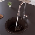 thumbnail image 1 of Pemberly Row Chocolate 17" Drop-In Round Granite Composite Kitchen Prep Sink, 1 of 9