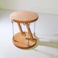 thumbnail image 4 of Tensegrity Table Rustic Wooden Speaker Holder for Table Bedroom TV Cabinet Light Brown, 4 of 6