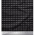 thumbnail image 1 of Soimoi Black Poly Georgette Fabric Tree Christmas Print Sewing Fabric Yard 52 Inch Wide, 1 of 3
