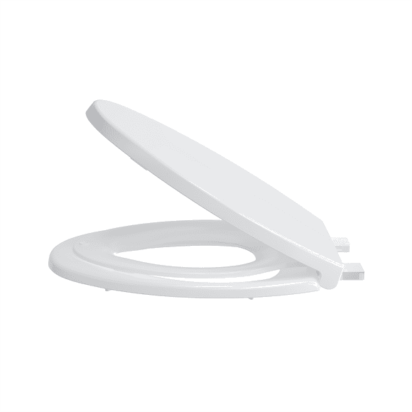 19-Inch Elongated Toilet Seat,Removable Potty Training Seat & Soft-Close Design,Quiet,Durable,Quick-Release Hinges,Easy Install,Fits Standard Canadian Toilets