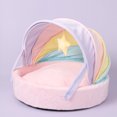 thumbnail image 5 of Cat  Cat Pod Rainbow Cat  Four Seasons Available Bottom Skid Resistance Design Soft Comfortable Cat House For Cats Dogs Pets, 5 of 5