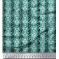 thumbnail image 1 of Soimoi Poly Georgette Fabric Geometric Block Fabric Prints by Yard 42 Inch Wide, 1 of 3