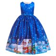 thumbnail image 1 of WEAIXIMIUNG Robes pour Filles 7-8 Confortable Enfants Enfant Filles Robe de Concours Noël Noël Danse Fête Robe 6-7 Ans, 1 of 7