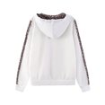 thumbnail image 4 of Innerwin Ensemble de Jogging Imprimé Léopard Survêtements pour Femmes Sweat à Capuche Confortable 2 Pcs Blanc 3TG, 4 of 7