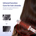 thumbnail image 2 of Heated Round Brush with Infrared for Styling and Straightening, 2-in-1 Thermal Styling Comb with Adjustable Heat for Volumizing Roots and Creating Smooth Finishes,Infrared constant temperature, 2 of 5