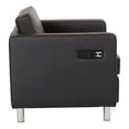 thumbnail image 2 of Chaise Atlantic avec Station de Recharge Simple en Tissu Dillon Noir, 2 of 4
