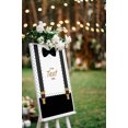 thumbnail image 4 of Darling Souvenir MADE WITH LOVE PersonalizedWelcomeBannerBlack Suspenders - It's A Girl,Custom Text Poster Party CollectionWelcomeSignGreat For Wedding, Birthday, Engagement Party- 18x12, 4 of 5