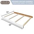 thumbnail image 3 of Sorelle Furniture Wood Full Size Crib Conversion Rail in Brushed Ivory, 3 of 6
