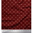 thumbnail image 1 of Soimoi Poly Georgette Fabric Dot & Floral Small Printed Fabric 1 Yard 42 Inch Wide, 1 of 3