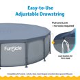 thumbnail image 4 of Funsicle Couverture de Piscine Ronde Durable de 14 Pieds pour Oasis et Piscines d'Activités, Gris, 4 of 6