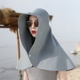 thumbnail image 4 of Protection du Cou Écran Solaire Grande Protection Uv pour Femmes Ombre Allongée Chapeau de Pêcheur, 4 of 7