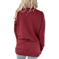 thumbnail image 4 of zanvin T-Shirts Surdimensionnés Chemises pour Femmes Unies Chandails d'Entraînement Décontractés Basiques Chandail à Manches Longues Classique Col Rond Hauts, 4 of 5