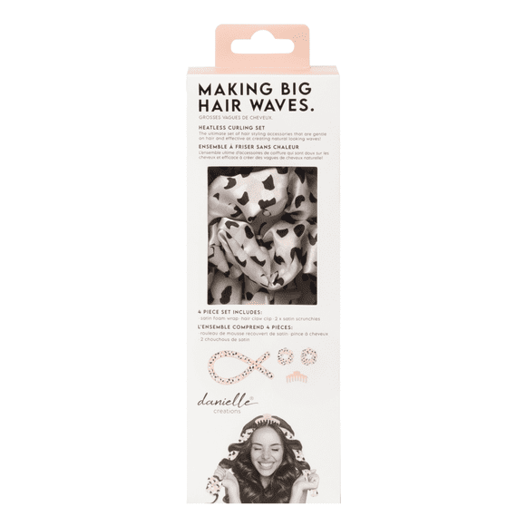 Danielle Creations Heatless Satin Hair Curlers, Nude