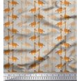 thumbnail image 1 of Soimoi Rayon Fabric Giraffe Kids Decor Fabric Printed Yard 56 Inch Wide, 1 of 3