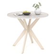 thumbnail image 1 of Costway Round Dining Table 36" Faux Marble Tabletop Rubber Wood Legs Kitchen White, 1 of 10
