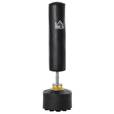 Soozier Free Standing Punch Bag Boxing Stand w/ Fillable Base Adjustable Height