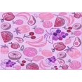 thumbnail image 1 of Ahgly Tapis Rectangulaire Lavable en Machine Intérieur Transitionnel Fleur Rose, 8 Pieds x 12 Pieds, 1 of 7