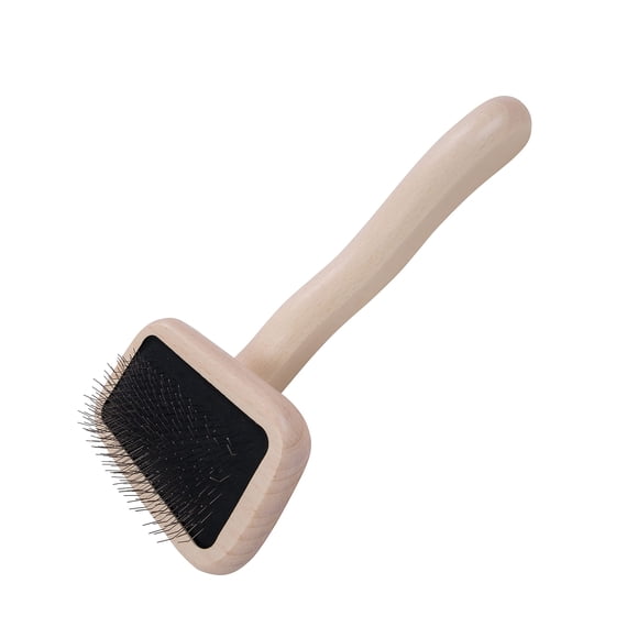 Chris Christensen Karben I Slicker Brush for Dogs Groom Like a Professional Ideal For All Coat Types Remove Shedding Coat Tangles and Dead Undercoat 17 mm Stainless Steel Pins Extra Small