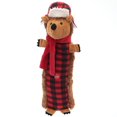 thumbnail image 1 of Holiday Time Large Squeaky Stuffed Dog Toy – Buffalo Plaid Hedgehog, 1 of 4