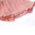 thumbnail image 4 of Combinaison Short en Coton et Lin pour Bébé Fille, Dentelle, Sans Manches, à Volants, Nœud, Combinaison, 4 of 5