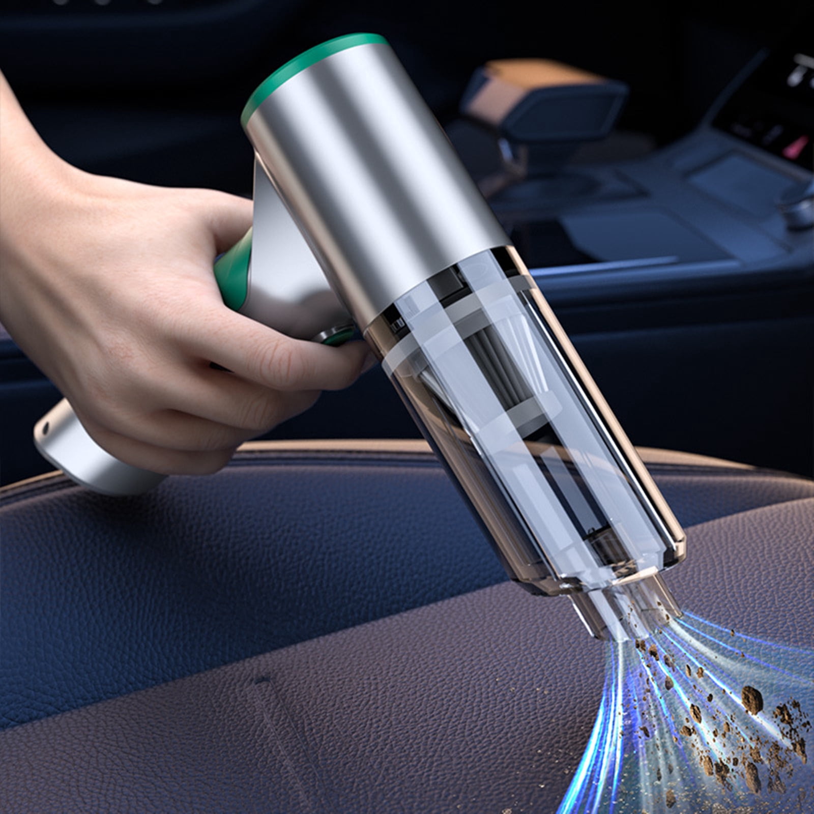 Suncoda Vacuum Cleaner, Cleaning Supplies Car Vacuum Cleaner 14000 Pa Powerful Suction Rechargeable Strong Wireless Handheld Vacuum 6000 Mah Long-Lasting Battery Lightweight Vacuum Cleaner
