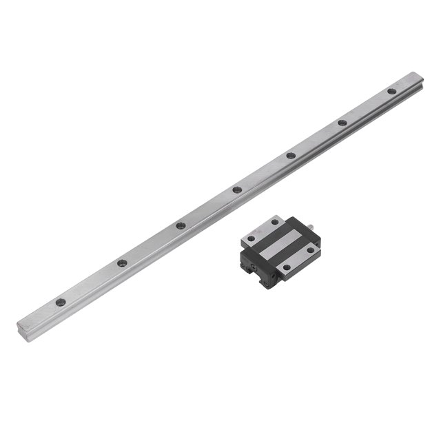 Kit de Rail de Guidage Linéaire, Rail de Guidage Linéaire à Roulement en Acier avec Bloc, Grande Vitesse, Résistance à la Corrosion pour Machine-Outil de Précision pour Équipement 300 mm