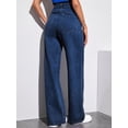 thumbnail image 2 of U.Vomade Women's High Rise Jeans Ladies Wide Leg Jeans, 2 of 6