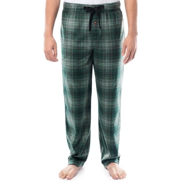 Fruit of the Loom Men's Microfleece Lounge Pants, green